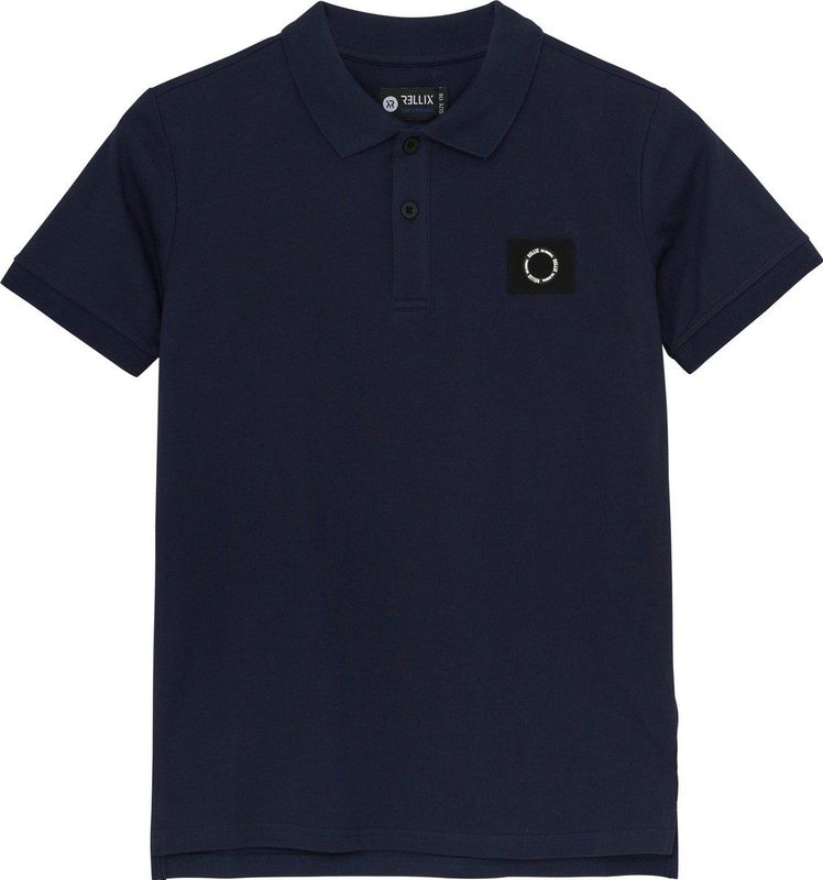 Rellix - Polo - Donkerblauw - Korte Mouwen - Katoen met Elastaan