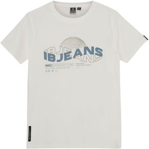 Indiaas Blue Jeans T-Shirt - Wit m. Print - Indian Blue Jeans - 8 jaar (128) - T-Shirts
