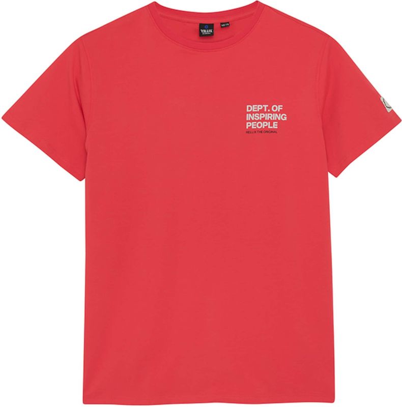 Rellix - T-shirt - Rood - Katoen en Elastaan - Korte Mouwen