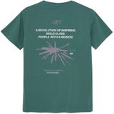Rellix - T-shirt - Donker Zeegroene - Katoen en Elastaan - Korte Mouwen