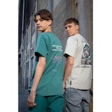 Rellix - T-shirt - Donker Zeegroene - Katoen en Elastaan - Korte Mouwen