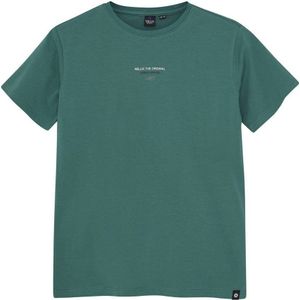 Rellix - T-shirt - Donker Zeegroene - Katoen en Elastaan - Korte Mouwen