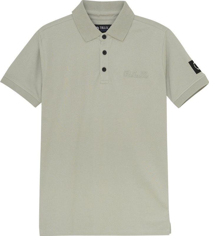 Rellix - Poloshirt - Grijsgroen - Katoen met Elastaan