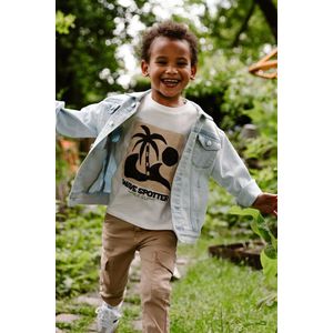 DAILY7 Oversized Denim Jacket Jassen Jongens - Zomerjas - Lichtblauw - Maat 104