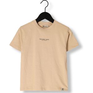 DAILY7 T-shirt Structure Print Polo's & T-shirts Jongens - Polo shirt - Beige - Maat 92
