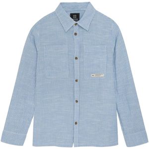 Indian Blue Jeans - Shirt Linen Stripe - Blauw