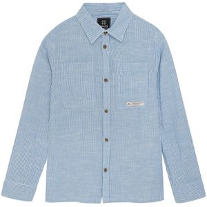 Shirt - Licht Blauw - Linnen - Streep