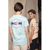 Indian Blue - T-Shirt - Perzik - Katoen