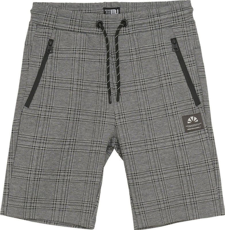 Indian Blue Jeans - Jog Short Check - Donkergrijs - Katoen