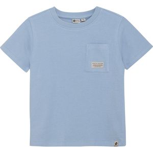 Daily7 T-shirt - Lichtblauw - Katoen - Ronde Hals - Korte Mouwen