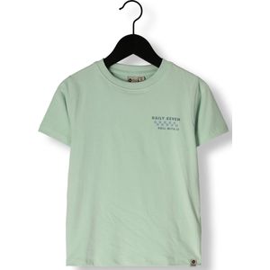DAILY7 T-shirt Backprint Polo's & T-shirts Jongens - Polo shirt - Mint - Maat 92