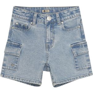 DAILY7 Cargo Denim Short Jeans Jongens - Broek - Lichtblauw - Maat 134