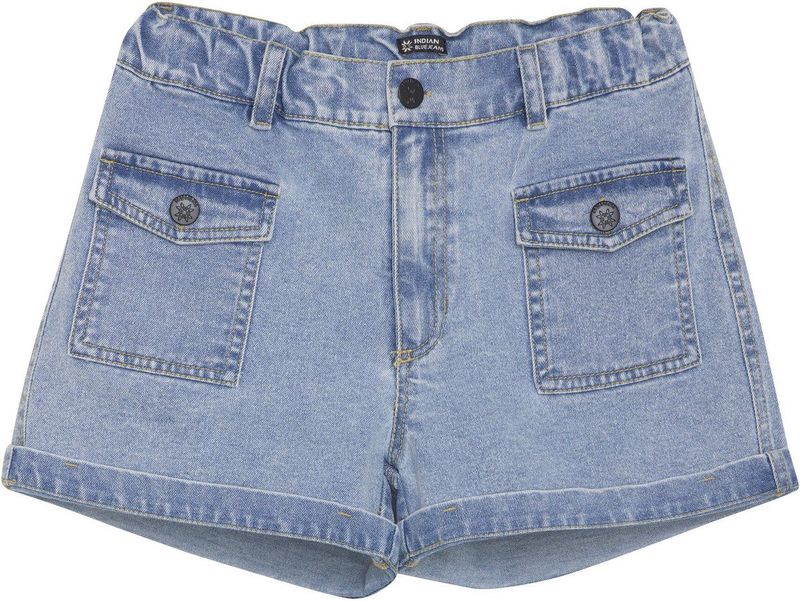 Indian Blue Jeans Zomer Jeans Short Meisjes - Licht Blauw - Cargo