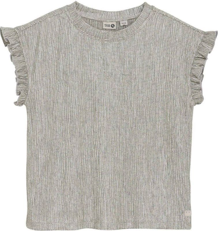 Daily7 Zomer T-shirt Meisjes - Zand - Metallic