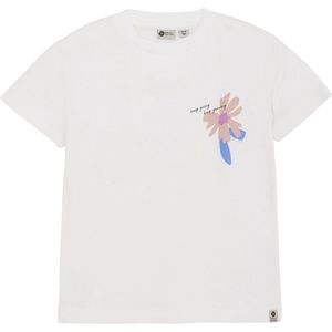 Daily7 Zomer T-shirt meisjes - wit - artwork