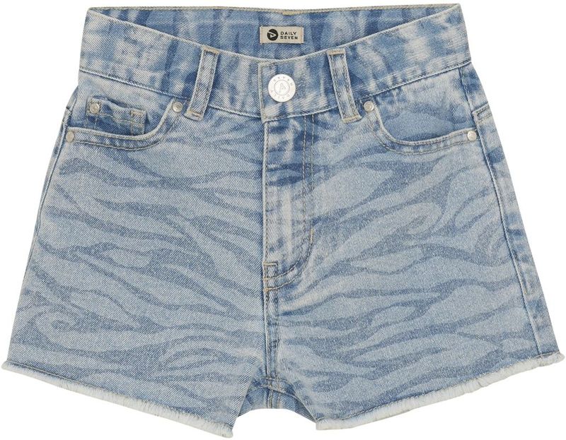 DAILY7 - Denim Short Printed - Broek - Lichtblauw