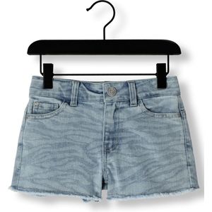 DAILY7 Denim Short Printed Jeans Meisjes - Broek - Lichtblauw - Maat 128