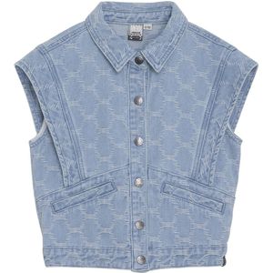 Indian Blue Jeans - Gilet - Light Denim Blue - Katoen