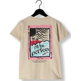 Indian Blue Jeans - T-shirt - Beige - Katoen en Elastaan