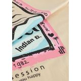 Indian Blue Jeans - T-shirt - Beige - Katoen en Elastaan
