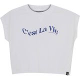 Indian Blue Jeans - T-shirt - Wit - Katoen en Elastaan - Korte Mouwen