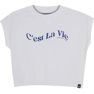 Indian Blue Jeans - T-shirt - Wit - Katoen en Elastaan - Korte Mouwen