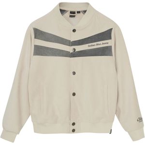 Indian Blue Jeans - Bomberjack - Ecru-Grijs - Ronde Hals - Drukknopen