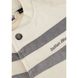 Indian Blue Jeans - Bomberjack - Ecru-Grijs - Ronde Hals - Drukknopen
