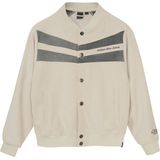 Indian Blue Jeans - Bomberjack - Ecru-Grijs - Ronde Hals - Drukknopen