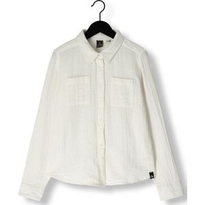 Indian Blue Jeans Shirt Longsleeve Linen Meisjes - Jurken - Wit - Maat 116