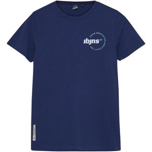 Indian Blue Jeans - T-shirt - Donkerblauw - Katoen/Elastaan