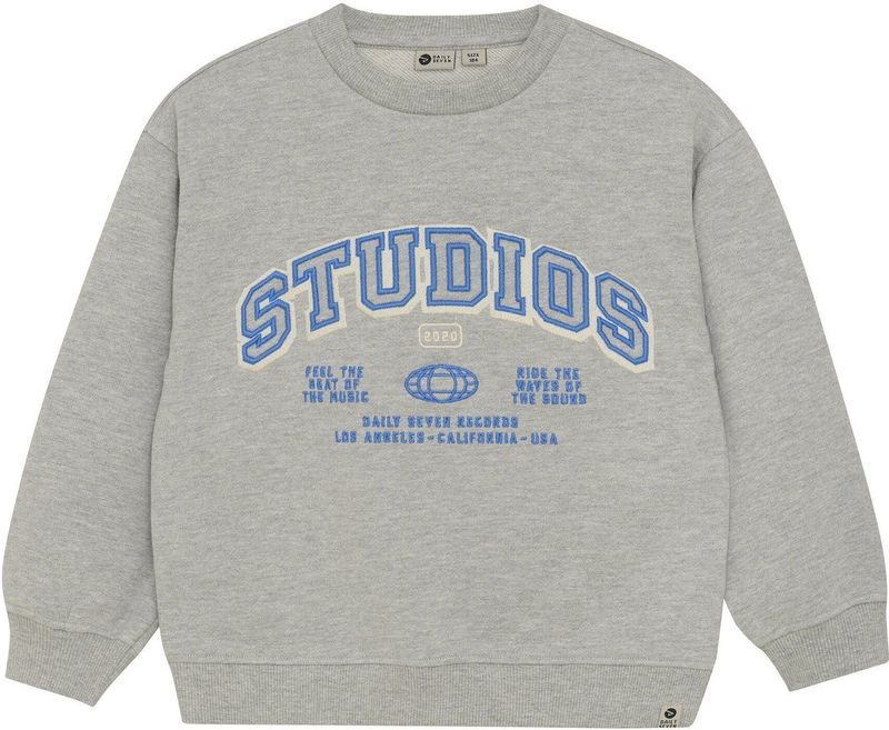 DAILY7 - Oversized Sweater Artwork - Hoodie - Lichtgrijs