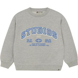 DAILY7 - Oversized Sweater Artwork - Lichtgrijs - Hoodie - Vest