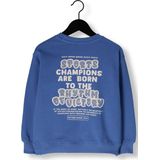 DAILY7 - Oversized Sweater Textprint - Blauw - Hoodie