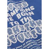 DAILY7 - Oversized Sweater Textprint - Blauw - Hoodie