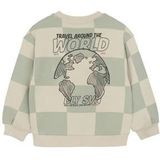 Daily7 - Sweater - Ruitprint - 100% Katoen