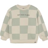 Daily7 - Sweater - Ruitprint - 100% Katoen