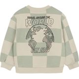 Daily7 - Sweater - Ruitprint - 100% Katoen