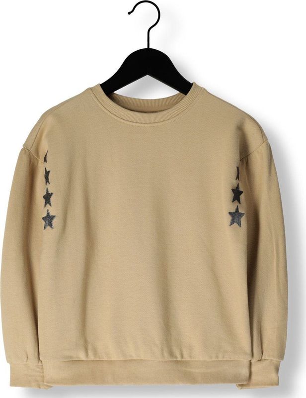 DAILY7 - Sweater Embroidery Sleeve - Hoodie - Beige