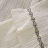 Daily7 - Winter T-shirt - Wit - Longsleeve/Ruffle