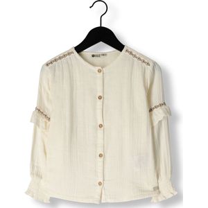 Daily7 - Blouse - Wit - Lange Mouwen - Ronde Hals - 100% Katoen