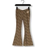 DAILY7 - Animal Flared Pants - Broeken - Bruin