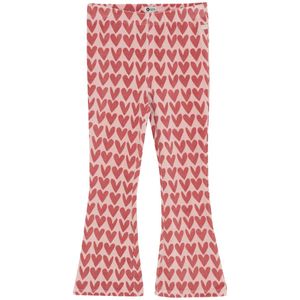 Daily7 - Flared Legging - Roze - Hartjesprint