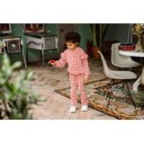 Daily7 - Flared Legging - Roze - Hartjesprint