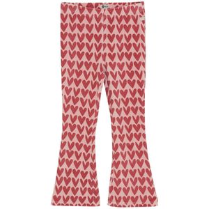 Daily7 - Flared Legging - Roze - Hartjesprint