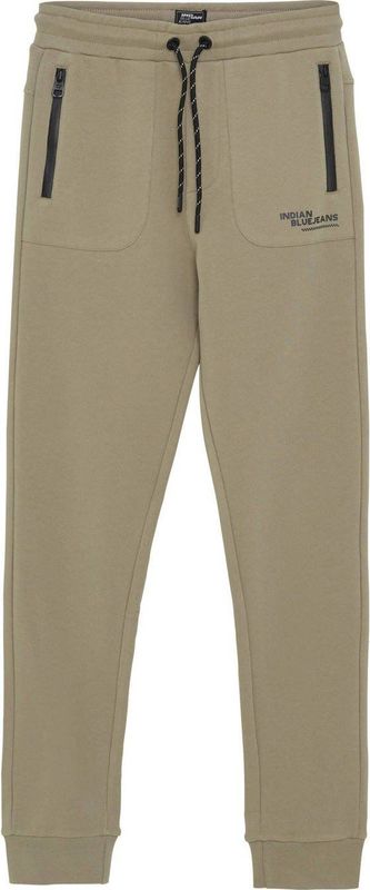 Indian Blue Jeans Jogpant Zip jongens broek beige (Maat: 104) - Effen