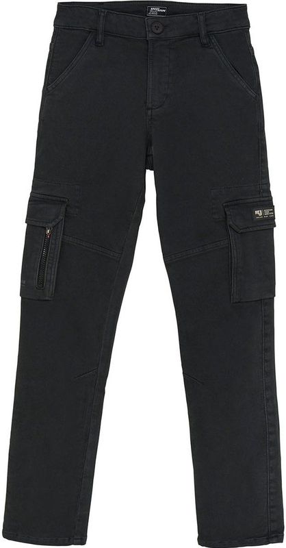 Indian Blue Jeans Cargo Knitted Fancy broek grijs (Maat: 104) - Effen