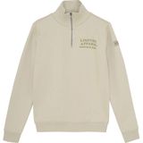 Indian Blue Jeans - Sweater Zip Collar Print - Hoodie - Beige