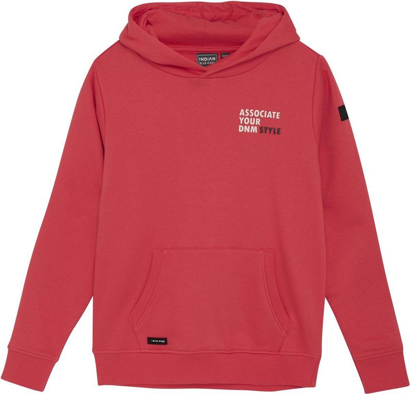 Indian Blue Jeans - Hoodie - Rood - Fotoprint - Capuchon