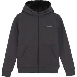 Indian Blue Jeans - Hooded Zip Teddy - Donkergrijs - Jassen